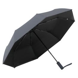 Зонт складной автоматический Forest Nautilus Bicolour диаметр 117 см, темно-серый/черный, в подарочной коробке