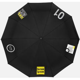 Зонт складной Cloudburst в подарочной упаковке, бежевый