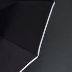 Зонт обратного сложения Norsken с фонариком, черный