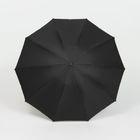 Зонт обратного сложения с ручкой-карабином Foldberry, черный