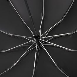 Зонт обратного сложения с ручкой-карабином Foldberry, черный