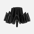 Зонт обратного сложения с ручкой-карабином Foldberry, черный