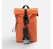 Зонт обратного сложения с ручкой-карабином Foldberry, черный