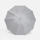Зонт обратного сложения с ручкой-карабином Foldberry, серый