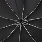 Зонт обратного сложения с ручкой-карабином Foldberry, серый