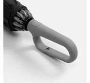 Зонт обратного сложения с ручкой-карабином Foldberry, серый