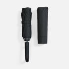 Зонт обратного сложения inLoop с ручкой-карабином, черный