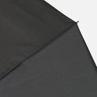 Зонт обратного сложения inLoop с ручкой-карабином, черный