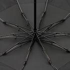 Зонт обратного сложения twoGether с двойным куполом, черный