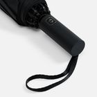 Зонт обратного сложения twoGether с двойным куполом, черный