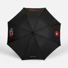 Зонт-трость Hidecolor с цветными спицами, черный с красным