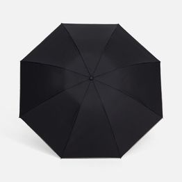 Зонт наоборот складной Futurum со светоотражающим кантом, черный