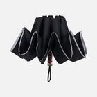 Зонт наоборот складной Futurum со светоотражающим кантом, черный