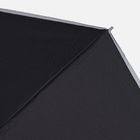 Зонт наоборот складной Futurum со светоотражающим кантом, черный