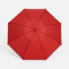 Зонт наоборот складной Futurum со светоотражающим кантом, красный