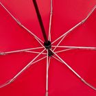 Зонт наоборот складной Futurum со светоотражающим кантом, красный