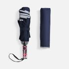 Зонт наоборот складной Futurum со светоотражающим кантом, темно-синий