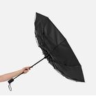 Складной зонт Dome Double с двойным куполом, черный