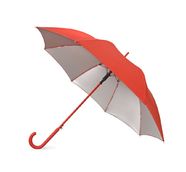 Зонт-трость Silver Color полуавтомат, красный/серебристый (Р)