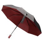 Зонт складной автоматический Forest Dolphin Bicolour диаметр 117 см, серо-бордовый