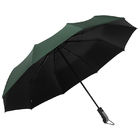 Зонт складной автоматический  Forest BERGEN, диаметр 103 см, 10 панелей, с UV защитой в подарочной коробке, зеленый