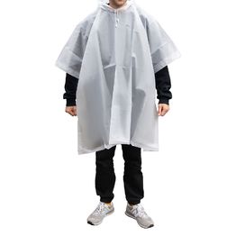 Дождевик пончо Budget туристический один размер, белый