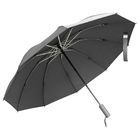 Зонт складной автоматический обратного сложения Forest Liverpool Reverse Safeclosing, диаметр 103 см, радиус 23 дюйма, 10 панелей, с плавным закрытием, в подарочной коробке, серый