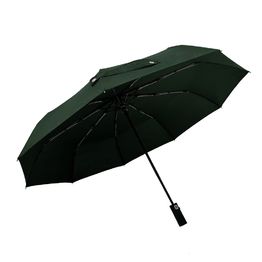 Зонт складной автоматический c плавным закрытием, Forest Lotus Safeclosing, диаметр 100 см, радиус 23 дюйма, 9 панелей, в подарочной коробке, зеленый