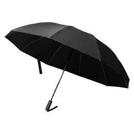 Зонт складной автоматический Forest Jumbo Reverse диаметр 129 см, радиус 30 дюймов, 10 панелей, черный в подарочной коробке