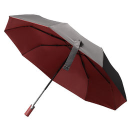 Зонт складной автоматический Forest Dolphin Bicolour диаметр 117 см, серо-бордовый