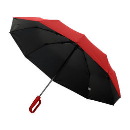 Зонт складной автоматический Forest Marseilles Bicolor, диаметр 117 см, 10 панелей, с UV защитой,  в подарочной коробке, красный