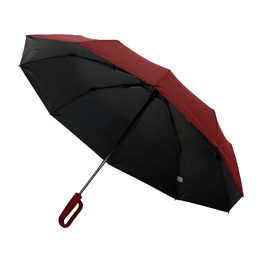 Зонт складной автоматический Forest Marseilles Bicolor, диаметр 117 см, 10 панелей, с UV защитой,  в подарочной коробке, бордовый
