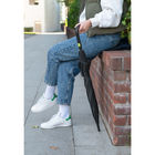 Зонт-трость Квантум (Quantum), черный/салатовый