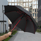 Зонт-трость Квантум (Quantum), черный/красный