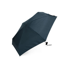 Зонт складной женский TORBER, механика, 5 сложений, синий, каркас алюминий, эпонж, пластиковая ручка, диаметр 91 см