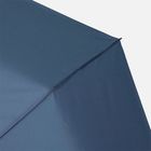 Зонт складной Classic, темно-синий с темной ручкой