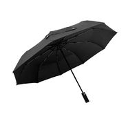 Зонт складной автоматический c плавным закрытием, Forest Lotus Safeclosing, диаметр 100 см, радиус 23 дюйма, 9 панелей, в подарочной коробке, черный