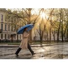 Зонт складной Regenfall, темно-синий