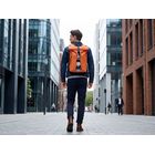 Зонт обратного сложения с ручкой-карабином Foldberry, серый
