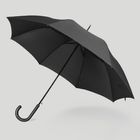 Зонт-трость Wind, полуавтомат, черный