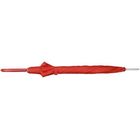 Зонт-трость механический с полупрозрачной ручкой, красный